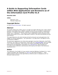 Cardspace Web Integration