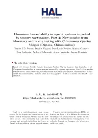 Chromium Bioavailability in Aquatic Systems Impacted by Tannery Wastewaters