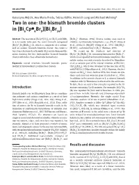 The Bismuth Bromido Clusters In