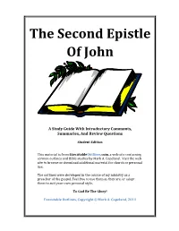 The Second Epistle of John