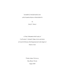 TOLKIEN‟S the SILMARILLION: a REEXAMINATION of PROVIDENCE by David C. Powell a Thesis Submitted to the Faculty of the Dorothy