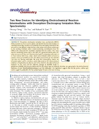 Two New Devices for Identifying Electrochemical Reaction