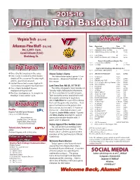 Virginia Tech Basketball
