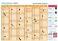 Abfallkalender Langhurst 2021