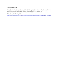 Correspondence – R