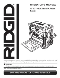 Operator's Manual