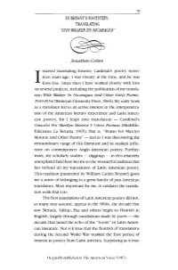 Translating "Con Walker En Nicaragua"