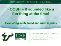 FOOSH – It Sounded Like a Fun Thing at the Time!