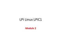 LPI Linux LPIC1