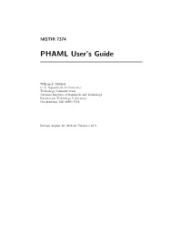 PHAML User's Guide