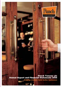 Punch Taverns Plc Annual Report and Financial Statements 2005