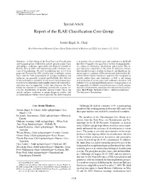 Report of the ILAE Classification Core Group