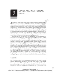 Chapter 3. States and Institutions