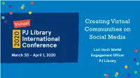 Creating Virtual Communities on Social Media