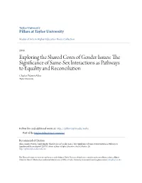 Exploring the Shared Cores of Gender Issues: the Significance of Same