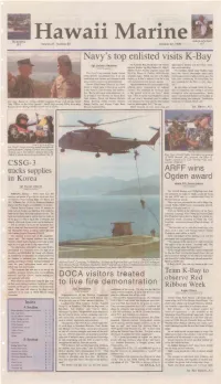 Navy's Top Enlisted Visits K-Bay