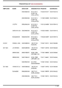 Pran Details of 0502-Avanigadda Empcode