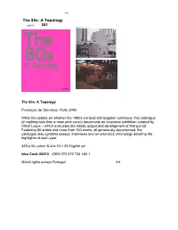 The 80S: a Topology Approx $81