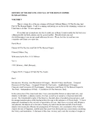The Decline and Fall of the Roman Empire: Volume V by Edward Gibbon