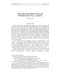 The Transformation of International Comity