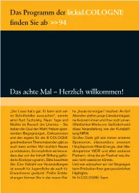 Das Programm Der Lit.Kid.COLOGNE Finden Sie Ab 94