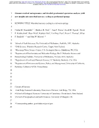 Genome-Resolved Metagenomics and Detailed Geochemical Speciation