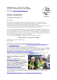 IAW August Newsletter