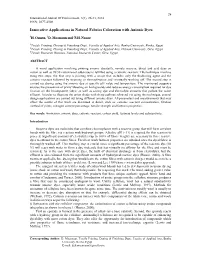 Innovative Applications in Natural Fabrics Coloration with Reactive Dyes