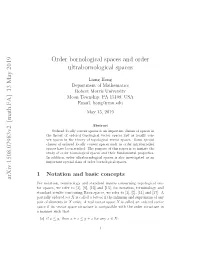 Order Bornological Spaces and Order Ultrabornological Spaces