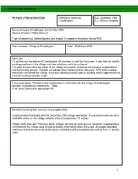 Parish Plan Summary 1