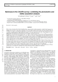 Combining the Photometric and Stellar Population Analysis E