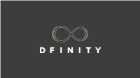 DFINITY Crypto Techniques