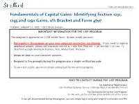 Identifying Section 1231, 1245 and 1250 Gains, 0% Bracket and Form 4797