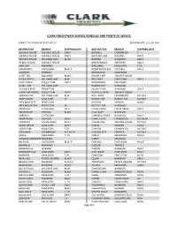 New Service Schedule
