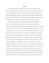 Abstract This Dissertation Addresses a Lacuna in the Study of the Literary