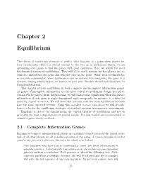 Chapter 2 Equilibrium