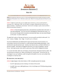 Dominion Session 2