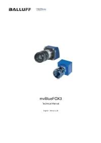 Mvbluefox3 Technical Manual (Pdf)