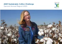 2025 Sustainable Cotton Challenge Second Annual Report 2020