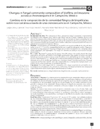 Changes in Fungal Community Composition of Biofilms On