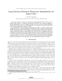 Long Distance/Duration Trajectory Optimization for Small Uavs