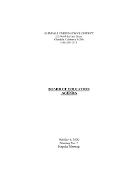 October 6, 2020 Meeting No. 7 Regular Meeting