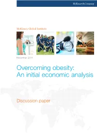Overcoming Obesity: an Initial Economic Analysis