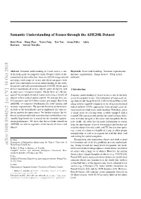 Semantic Understanding of Scenes Through the ADE20K Dataset