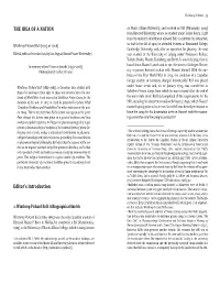 THE IDEA of a NATION Editor's Introduction