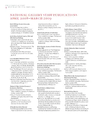 The National Gallery Review of the Year 2008-9