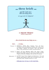 A Migrant Labourer (Internet Posting of 2015)