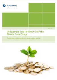 Challenges and Initiatives for the Nordic Seed Stage
