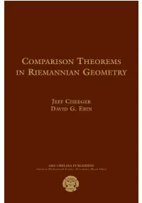 Comparison Theorems in Riemannian Geometry