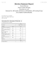Election Summary Report